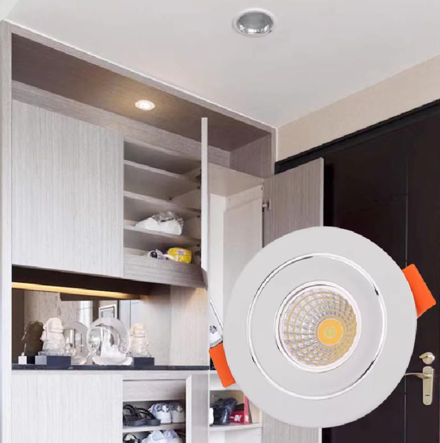 MODI New 4PCS LED Built-in spotlight COB Recessed Down lights 7W,Ceiling Light Perfect for Home and Office Use