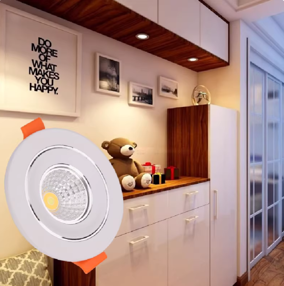 MODI New 4PCS LED Built-in spotlight COB Recessed Down lights 7W,Ceiling Light Perfect for Home and Office Use