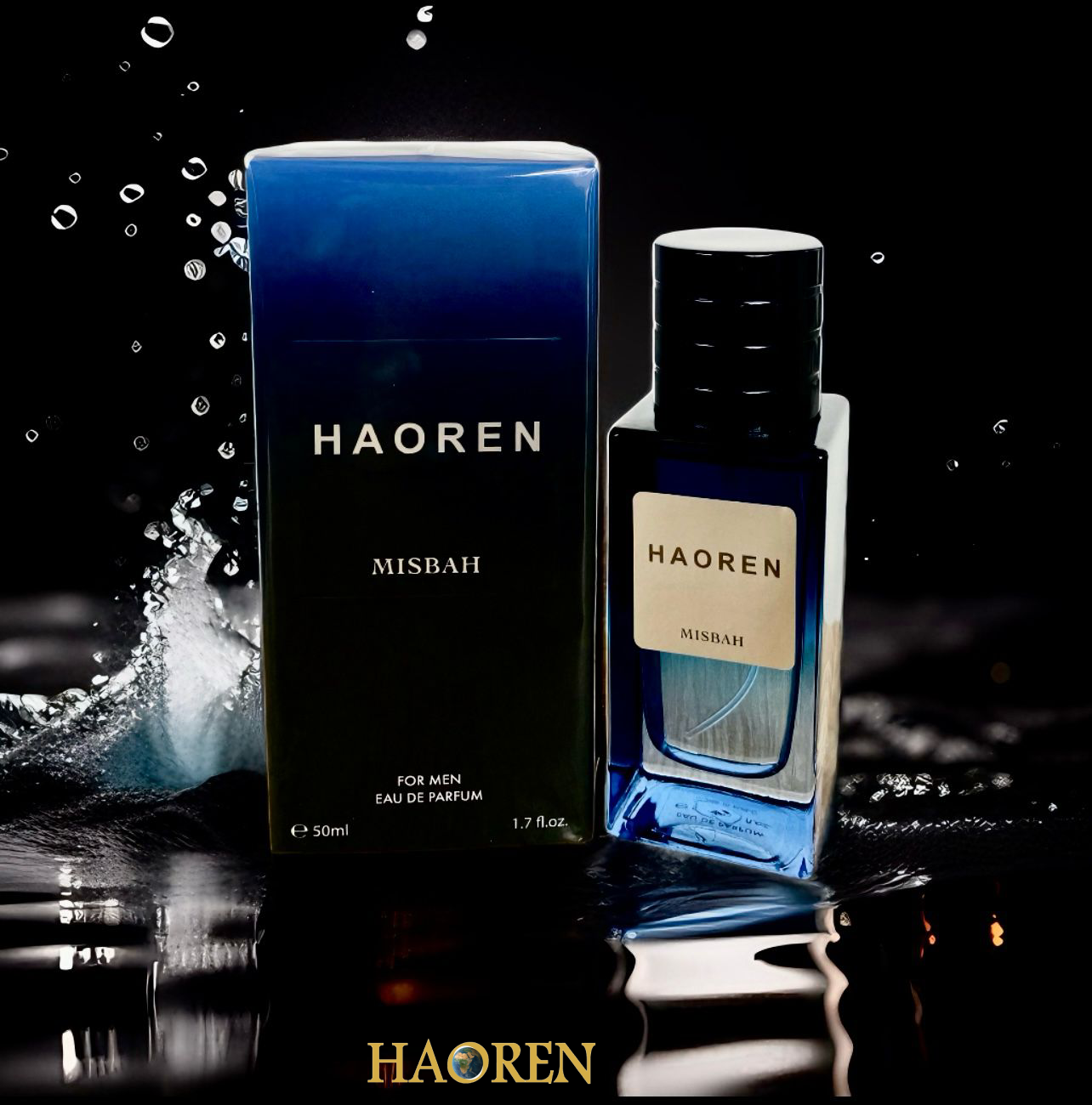 Haoren Misbah Eau de Parfum – Luxury Men’s Perfume | Oriental Fougère Fragrance | Long-Lasting Perfume in Kenya