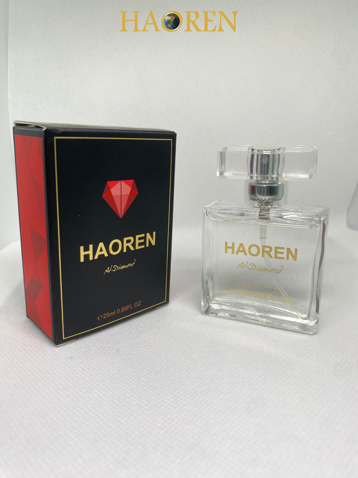 Haoren Al-Diamond Eau de Parfum – Luxury Unisex Perfume | Amber, Leather & Musk Fragrance | Long-Lasting 25ml Perfume in Kenya