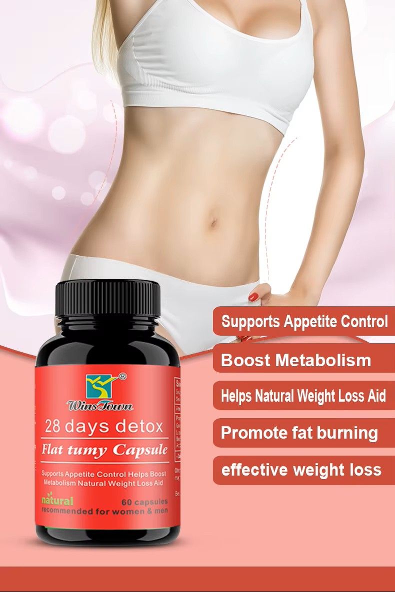 28 Days Detox Flat Tummy Capsule Herbal Capsule for Body Detoxing, Burning Belly Fat & Weight Loss