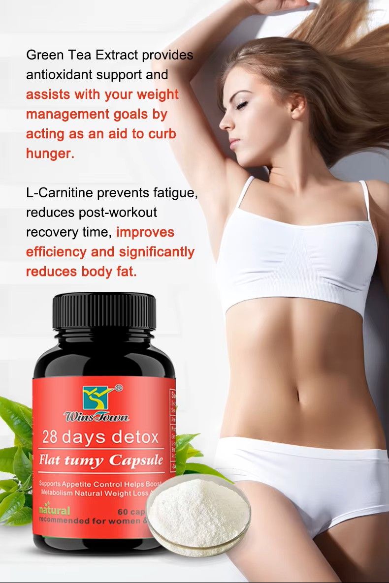 28 Days Detox Flat Tummy Capsule Herbal Capsule for Body Detoxing, Burning Belly Fat & Weight Loss