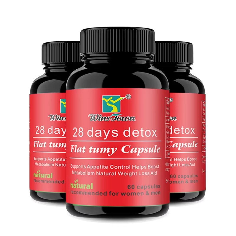 28 Days Detox Flat Tummy Capsule Herbal Capsule for Body Detoxing, Burning Belly Fat & Weight Loss