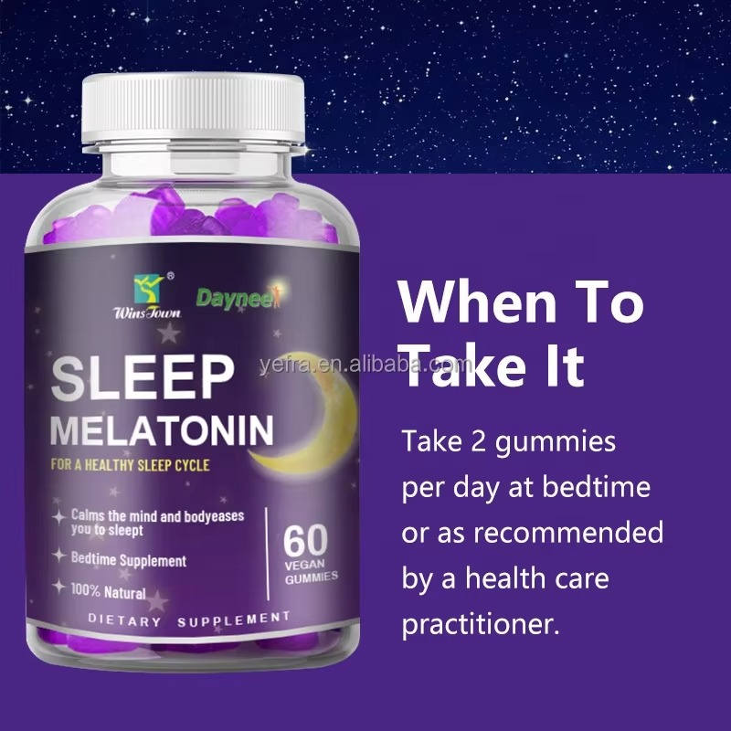 Healthy Melatonin Gummy Vegan Bears Wins Town Products Melatonin Gummies Supplement Sleep