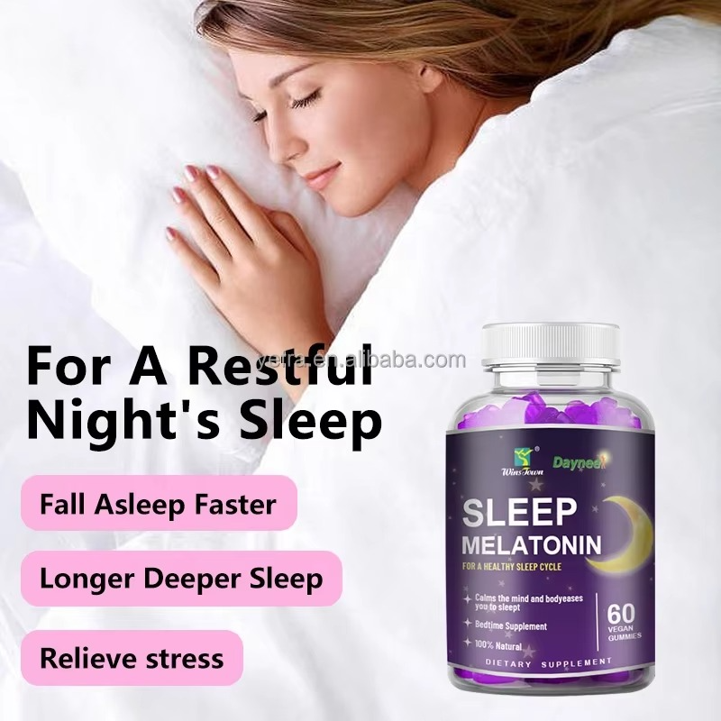 Healthy Melatonin Gummy Vegan Bears Wins Town Products Melatonin Gummies Supplement Sleep