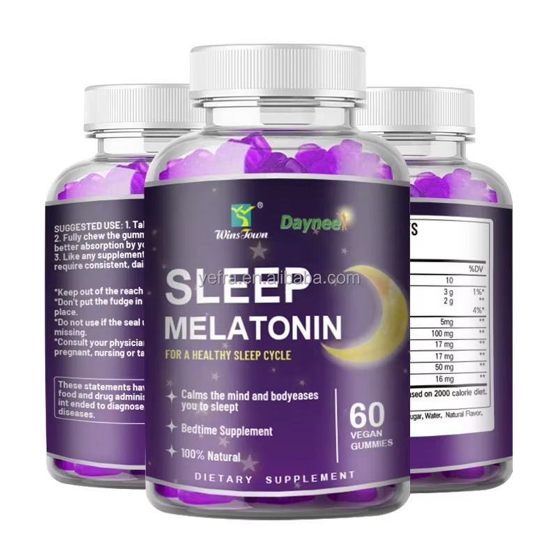 Healthy Melatonin Gummy Vegan Bears Wins Town Products Melatonin Gummies Supplement Sleep