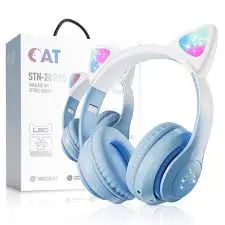FLASH SALE DEALS!!!! Cat STN-28 Pro Headphones - LED Light Cat Ears, 7-Hrs Playtime, Bluetooth Wireless & Wired Mode, TF Card Support, Built-in Microphone, Noise Cancellation, Foldable - Headphones