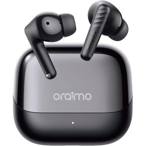 DISCOUNTED DEALS!!!!Oraimo SpaceBuds Neo + OTW-323P ANC Spatial Audio with Active Noise Cancellation - Black black