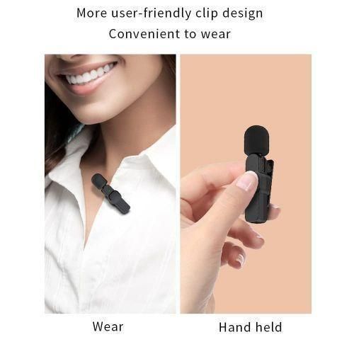 DISCOUNTED DEALS!!!!!Wireless Lapel Lavalier Microphone,Noise Cancellation Wireless Mic K9 Type C /Iphone Multifunction Long Range Transmission for Vlog Short Video for Live Show(Double Microphone)