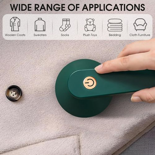 DISCOUNTED DEALS!!!Sweater Pill Remover Fabric Shaver USB Rechargeable Electric Lint Remover for Clothes 6 Leaf Blades Battery Operated Sweater Shaver for Lint Balls Furniture Couch Blanket