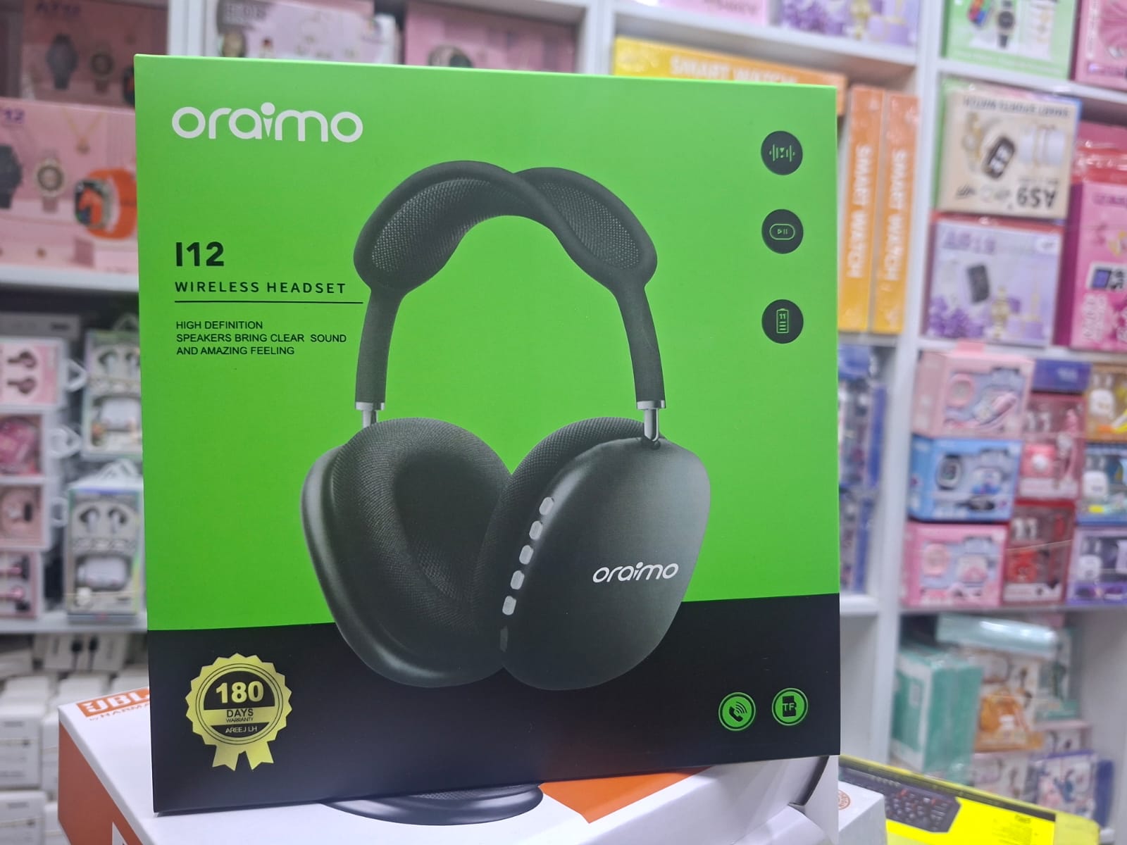 DISCOUNTED DEALS!!!Oraimo On-Ear Headphones – Wireless Bluetooth Lightweight, Comfort Fit, Hi-Fi Sound for Music & Calls