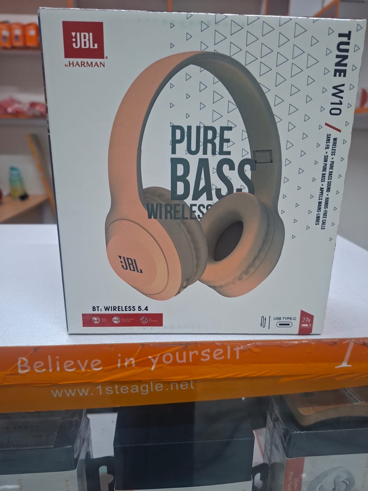 FLASH SALE  DEALS!!Jbl W10Bluetooth Headset On-Ear Headphones, 450 mAh Battery, Bluetooth 5.3, JBL Pure Bass Sound, Built-in Microphone, HD Calls, Noise Cancellation, Volume Control - Headphones