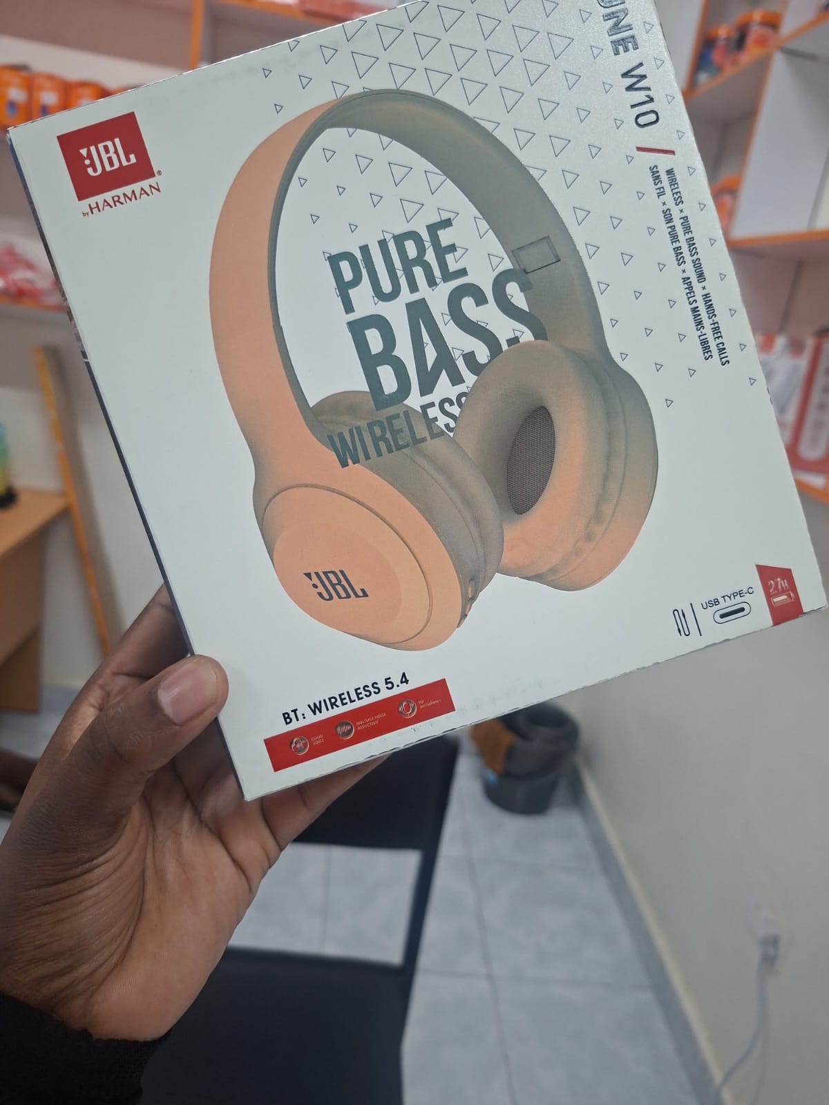 FLASH SALE  DEALS!!Jbl W10Bluetooth Headset On-Ear Headphones, 450 mAh Battery, Bluetooth 5.3, JBL Pure Bass Sound, Built-in Microphone, HD Calls, Noise Cancellation, Volume Control - Headphones