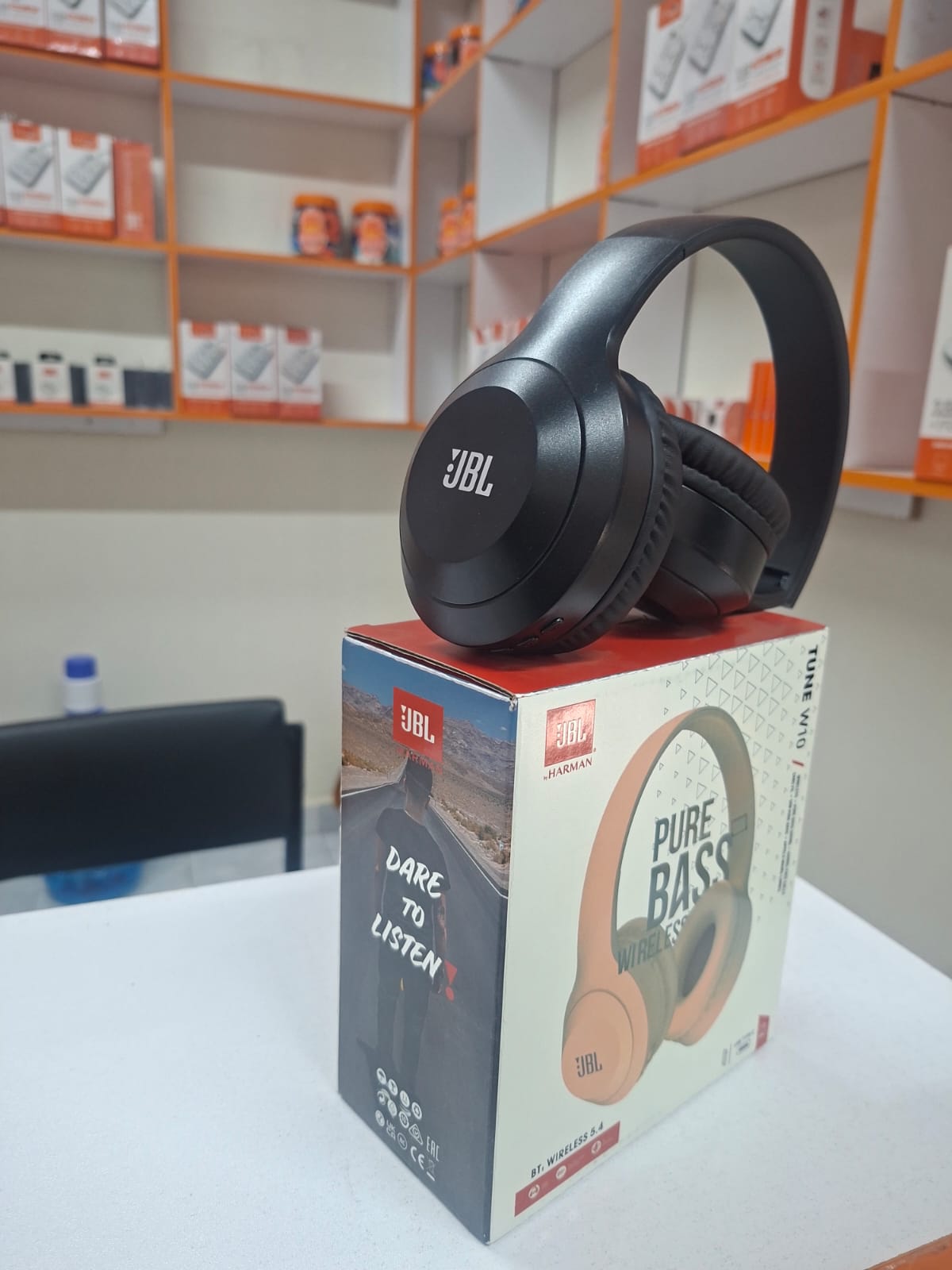 FLASH SALE  DEALS!!Jbl W10Bluetooth Headset On-Ear Headphones, 450 mAh Battery, Bluetooth 5.3, JBL Pure Bass Sound, Built-in Microphone, HD Calls, Noise Cancellation, Volume Control - Headphones