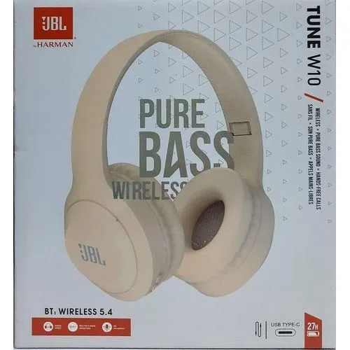 TECH WEEK  DEALS!!!!JBL Tune W10BT On-Ear Headphones, 450 mAh Battery, Bluetooth 5.3, JBL Pure Bass Sound, Built-in Microphone, HD Calls, Noise Cancellation, Volume Control - Headphones