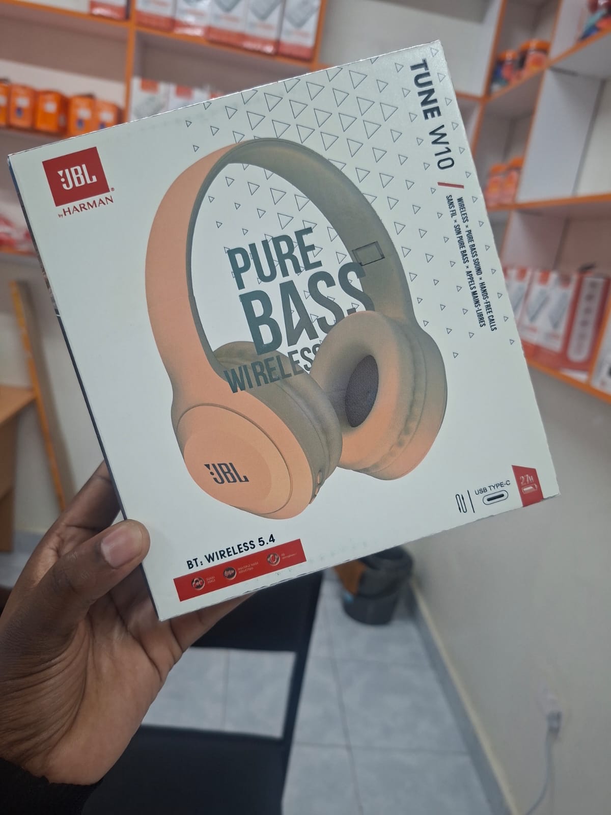TECH WEEK  DEALS!!!!JBL Tune W10BT On-Ear Headphones, 450 mAh Battery, Bluetooth 5.3, JBL Pure Bass Sound, Built-in Microphone, HD Calls, Noise Cancellation, Volume Control - Headphones