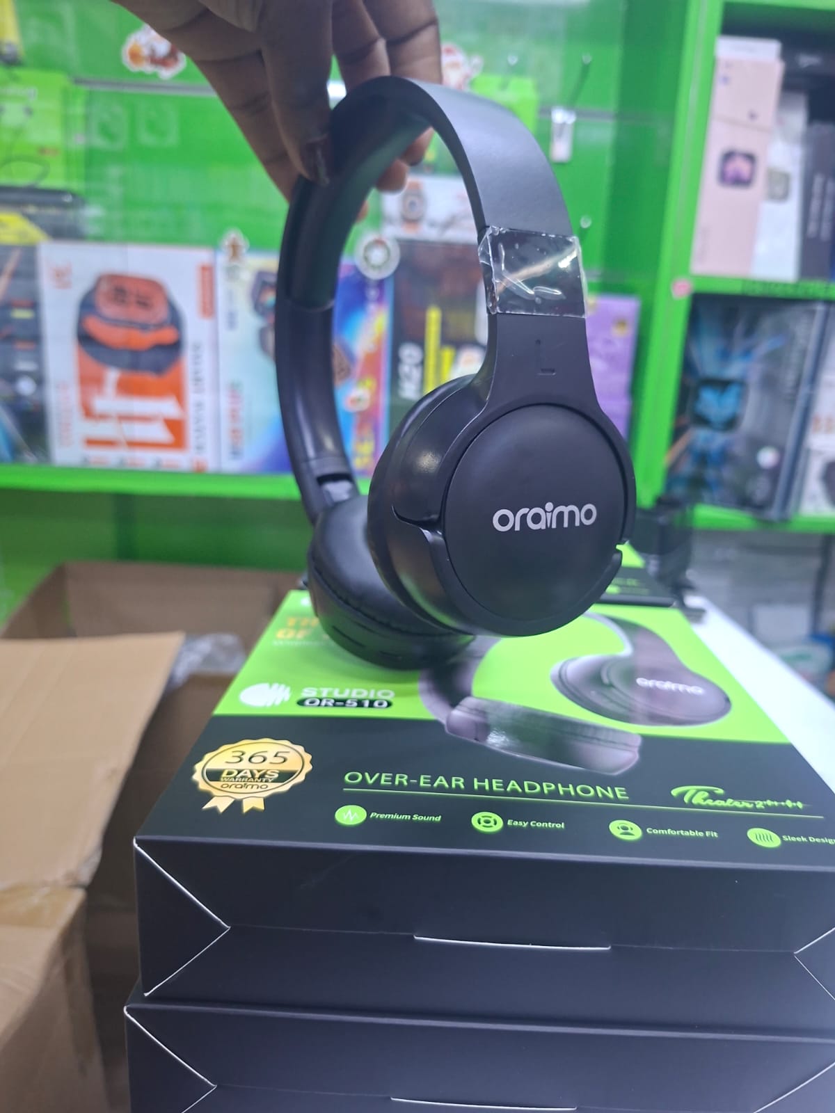 DISCOUNTED DEALS!!!Oraimo 510BT On-Ear Bluetooth Headphones - Wireless Noise Cancelling Headset with Microphone, Hi-Fi Sound, 40H Playtime, Foldable Design for Travel, Work, and Music