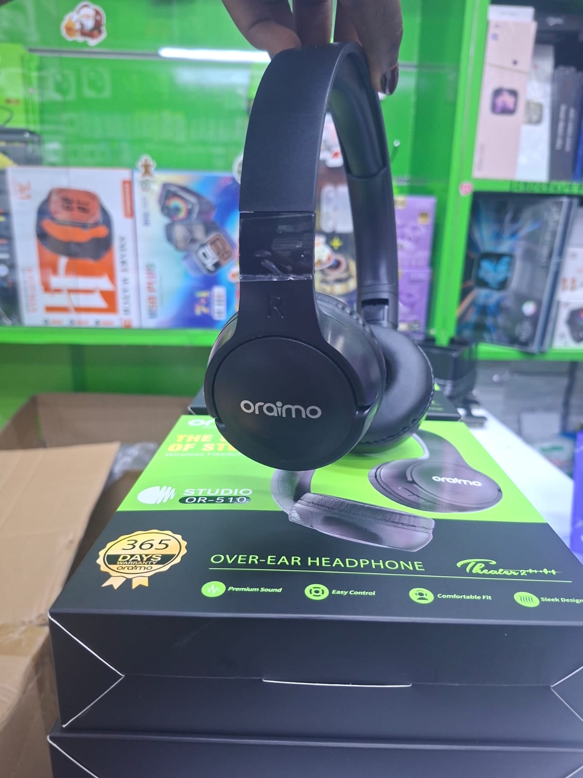 DISCOUNTED DEALS!!!Oraimo 510BT On-Ear Bluetooth Headphones - Wireless Noise Cancelling Headset with Microphone, Hi-Fi Sound, 40H Playtime, Foldable Design for Travel, Work, and Music