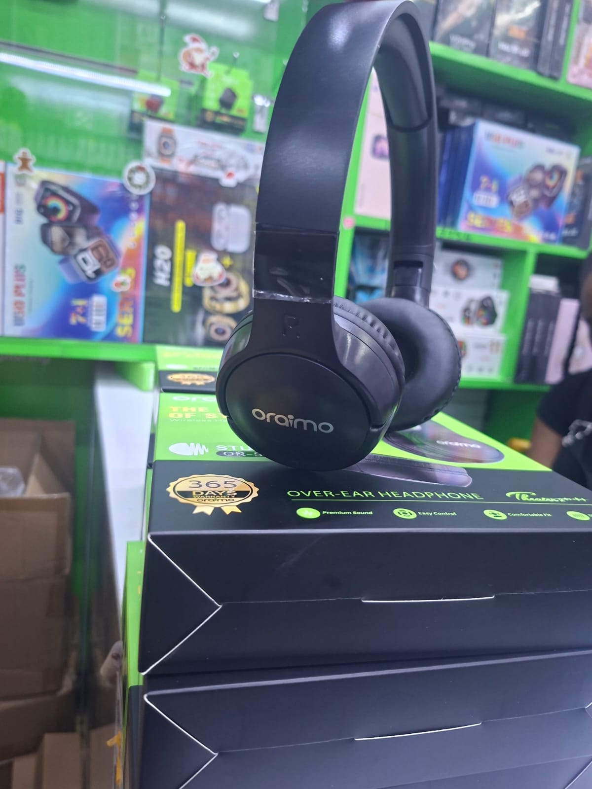 DISCOUNTED DEALS!!!Oraimo 510BT On-Ear Bluetooth Headphones - Wireless Noise Cancelling Headset with Microphone, Hi-Fi Sound, 40H Playtime, Foldable Design for Travel, Work, and Music