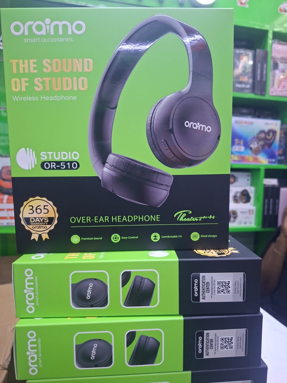 DISCOUNTED DEALS!!!Oraimo 510BT On-Ear Bluetooth Headphones - Wireless Noise Cancelling Headset with Microphone, Hi-Fi Sound, 40H Playtime, Foldable Design for Travel, Work, and Music