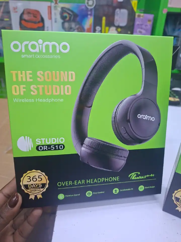 DISCOUNTED DEALS!!!Oraimo 510BT On-Ear Bluetooth Headphones - Wireless Noise Cancelling Headset with Microphone, Hi-Fi Sound, 40H Playtime, Foldable Design for Travel, Work, and Music
