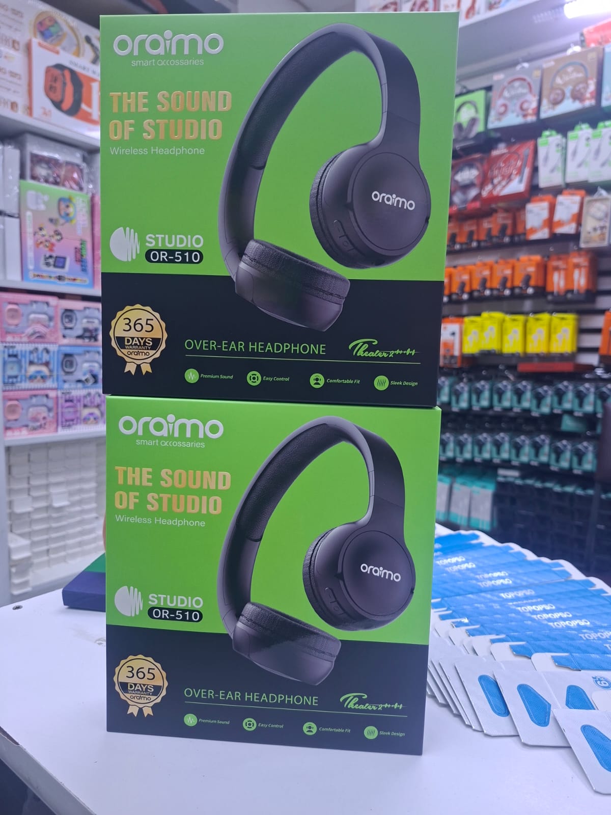 DISCOUNTED DEALS!!!Oraimo 510BT On-Ear Bluetooth Headphones - Wireless Noise Cancelling Headset with Microphone, Hi-Fi Sound, 40H Playtime, Foldable Design for Travel, Work, and Music