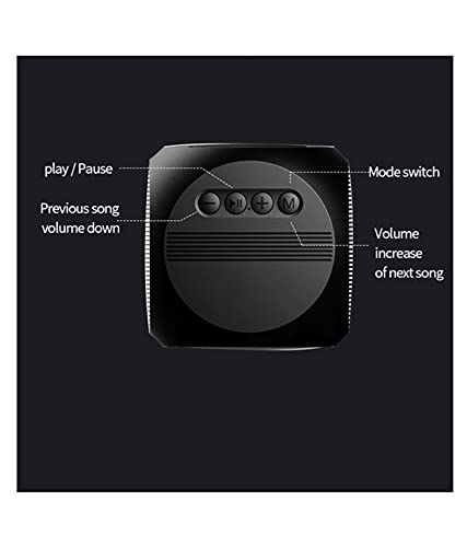 TIME LIMITED DEALS!!!!SQ M2 Bluetooth Speaker 5W, Portable Speaker with Immersive Sound Quality, Powerful Bass, 24H Playtime, Waterproof, Bluetooth v5.0 and in-Built Mic
