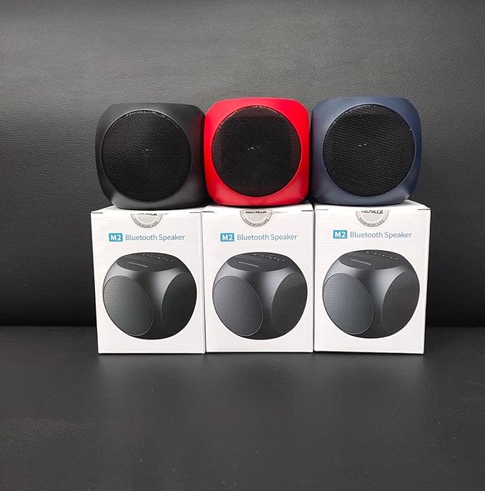 TIME LIMITED DEALS!!!!SQ M2 Bluetooth Speaker 5W, Portable Speaker with Immersive Sound Quality, Powerful Bass, 24H Playtime, Waterproof, Bluetooth v5.0 and in-Built Mic
