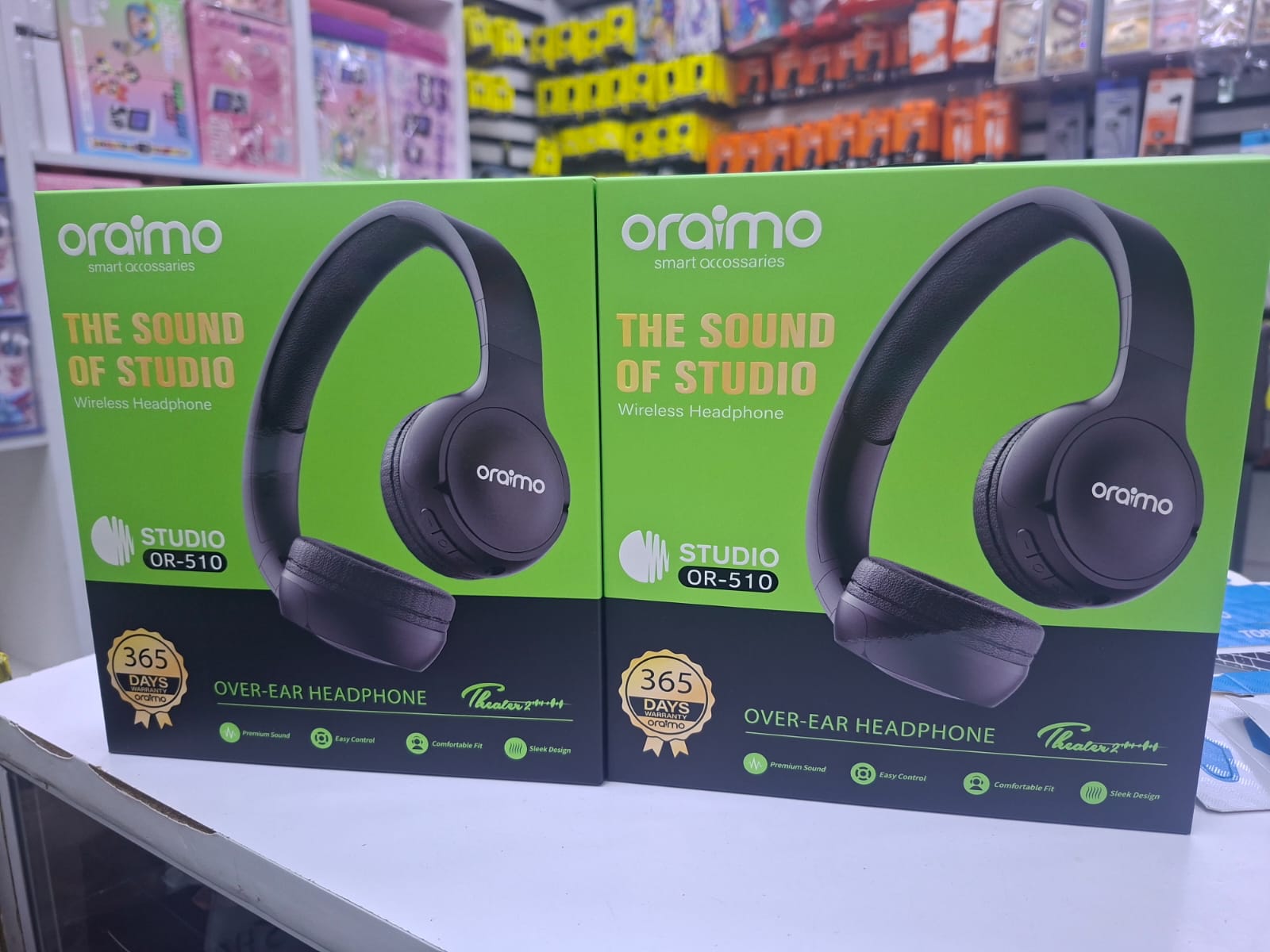 DISCOUNTED DEALS!!!Oraimo 510BT On-Ear Bluetooth Headphones - Wireless Noise Cancelling Headset with Microphone, Hi-Fi Sound, 40H Playtime, Foldable Design for Travel, Work, and Music