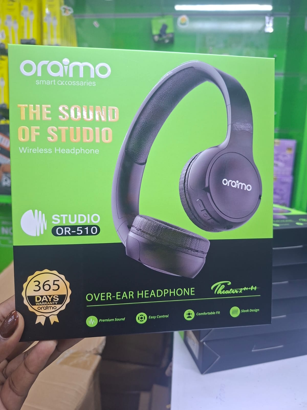 DISCOUNTED DEALS!!!Oraimo 510BT On-Ear Bluetooth Headphones - Wireless Noise Cancelling Headset with Microphone, Hi-Fi Sound, 40H Playtime, Foldable Design for Travel, Work, and Music