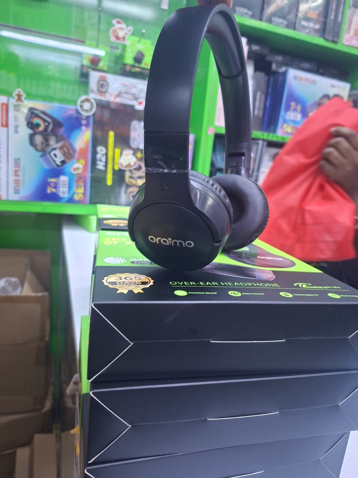 DISCOUNTED DEALS!!!Oraimo 510BT On-Ear Bluetooth Headphones - Wireless Noise Cancelling Headset with Microphone, Hi-Fi Sound, 40H Playtime, Foldable Design for Travel, Work, and Music