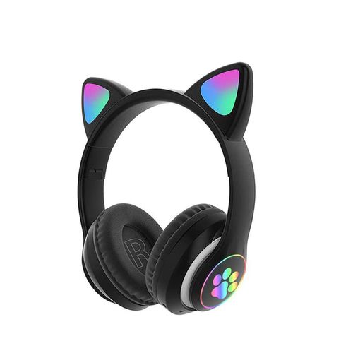 FLASH SALE DEALS!!!! Cat STN-28 Pro Headphones - LED Light Cat Ears, 7-Hrs Playtime, Bluetooth Wireless & Wired Mode, TF Card Support, Built-in Microphone, Noise Cancellation, Foldable - Headphones
