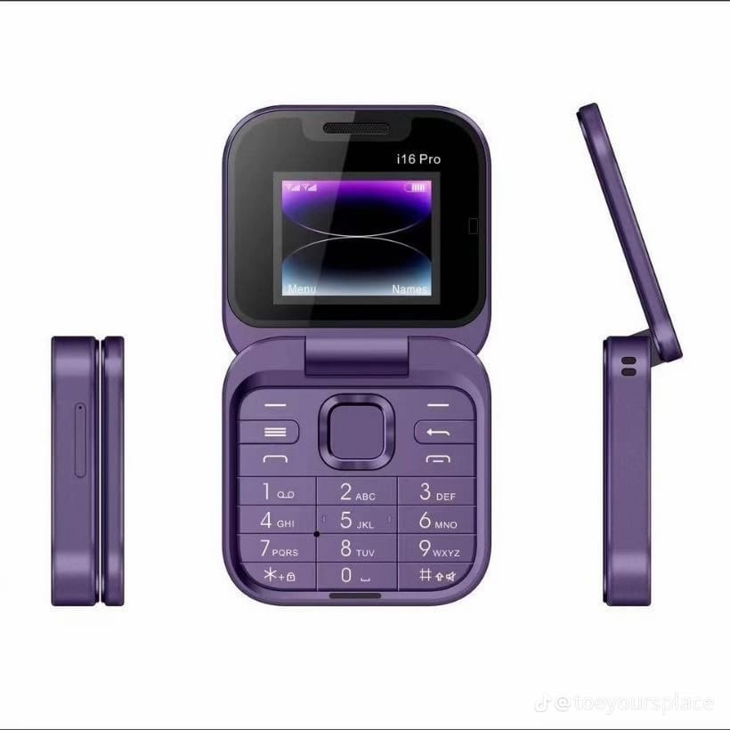 i16 MINI FLIP PHONE DUAL SIM CARD TWO - 2 SIM CARD SLOT BATTERY 500MAH FM RADIO 1.44 INCH SCREEN DISPLAY FOLDABLE PHONE NEW ARRIVAL ON OFFER KABAMBE KATULULU FEATTURED PHONE