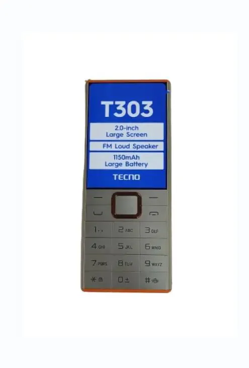 EASTER DEALS!!![NEW ARRIVAL] TECNO T303 MEMORY 32MB ROM+32MB RAM LARGE SCREEN 2’’ FM RADIO LOUD SPEAKER BATTERY CAPACITY 1150MAH CAMERA TYPE-C FAST CHARGER 1 YEAR WARRANTY KABAMBE