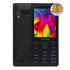TIME LIMITED DEALS!!!Tecno T528 ,,16MB + 8 MB ,,2500 mAh,,FM,,,(Dual SIM) - Black