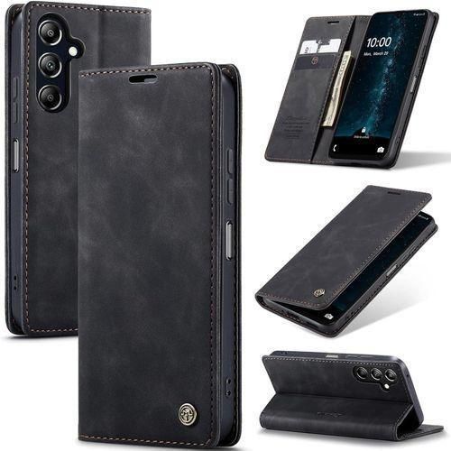 Caseme Wallet Flip Leather with Card Holder Magnetic closurefor A06,A07,A15,A16,A17,A25,A26,A35,A36,A55,A56,S24,S25,15C,Spark 40,Spark 40 pro+,Camon 40 pro,Camon 50 pro,Hot 60i,Hot 50 pro+,Hot 60 pro+