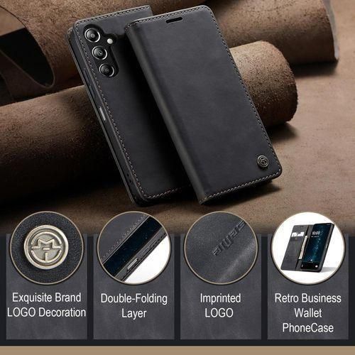Caseme Wallet Flip Leather with Card Holder Magnetic closurefor A06,A07,A15,A16,A17,A25,A26,A35,A36,A55,A56,S24,S25,15C,Spark 40,Spark 40 pro+,Camon 40 pro,Camon 50 pro,Hot 60i,Hot 50 pro+,Hot 60 pro+