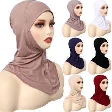 Women Balaclava Ninja Under Hijab Mask bonnet AMAL Muslim Ninja Hijab, Under Scarf Full Neck Cover, Caps Under Scarf, Head Neck Cover Adjustable Stretchy One Size Fits All Soft Cotton Stretch Viscose