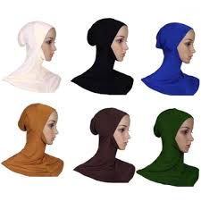 Women Balaclava Ninja Under Hijab Mask bonnet AMAL Muslim Ninja Hijab, Under Scarf Full Neck Cover, Caps Under Scarf, Head Neck Cover Adjustable Stretchy One Size Fits All Soft Cotton Stretch Viscose