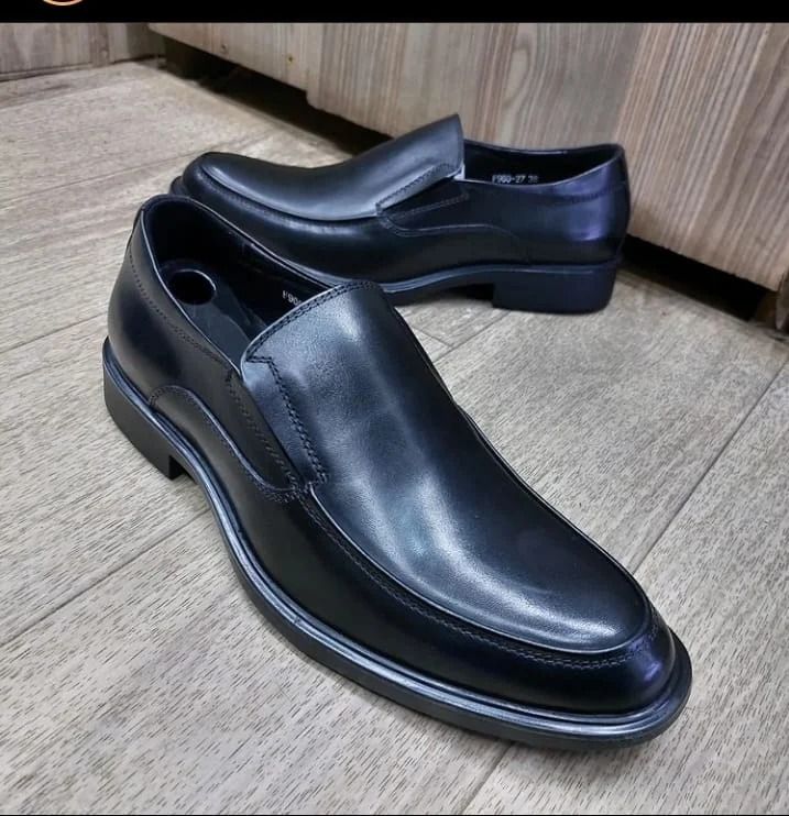 Black Leather Loafers – Formal Dress Shoes Designed for Office or Business Wear – Men’s Shoes > Oxfords