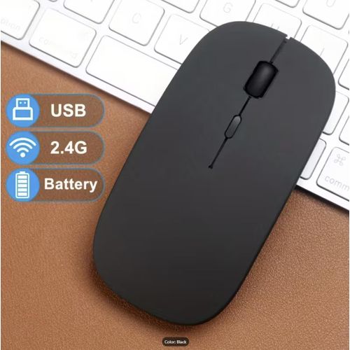 Wireless RGB Mouse 2.4G Ergonomic Optical Mouse, Computer Mouse for Laptop, PC, Computer, Chromebook, Notebook, 6 Buttons, 24 Months Battery Life,Rechargeable,1600DPI,Gaming Mouse