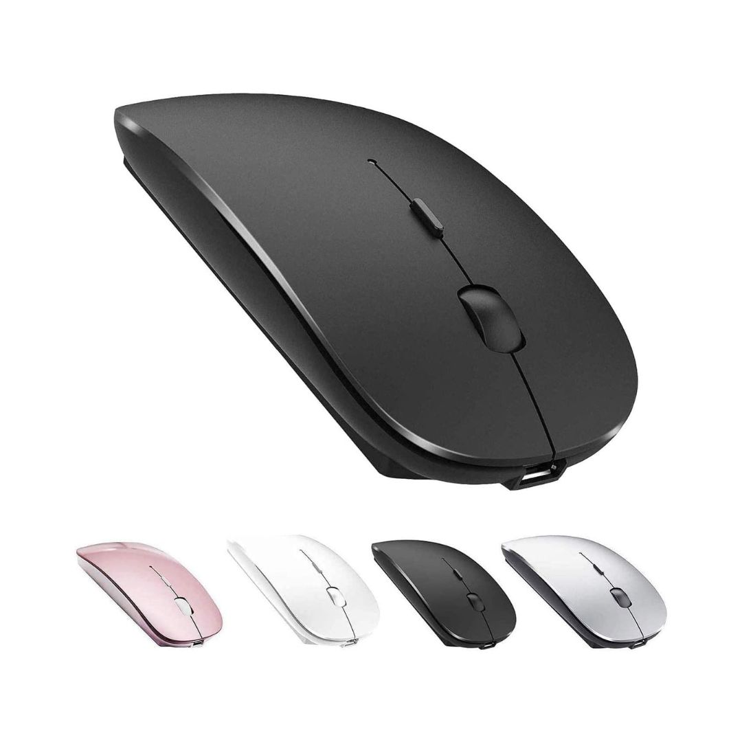 Wireless RGB Mouse 2.4G Ergonomic Optical Mouse, Computer Mouse for Laptop, PC, Computer, Chromebook, Notebook, 6 Buttons, 24 Months Battery Life,Rechargeable,1600DPI,Gaming Mouse