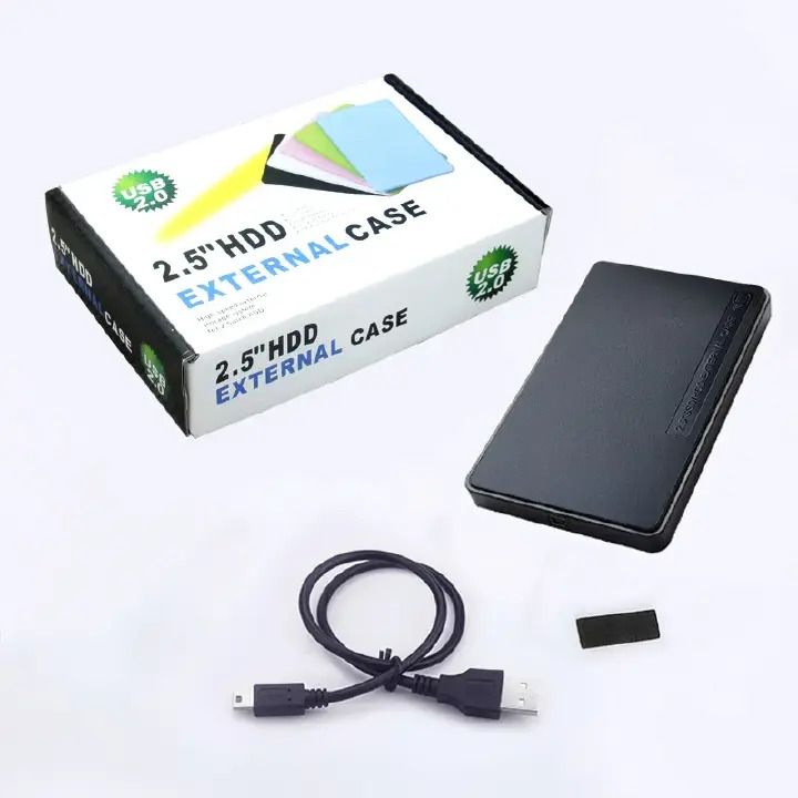 New 2.5inch hdd / ssd casing 2.0 usb cable casing harddisk external casing compatible with 2.5inch (laptop harddisk or ssd ) sleek and portable case