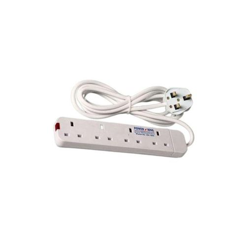4-Way Power Extension Socket with Switch – Durable Electrical Extension Cable
