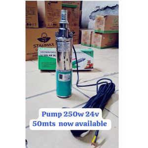 Solarmax 24V Solar Water Pump – 50m Max Head DC Submersible Pump