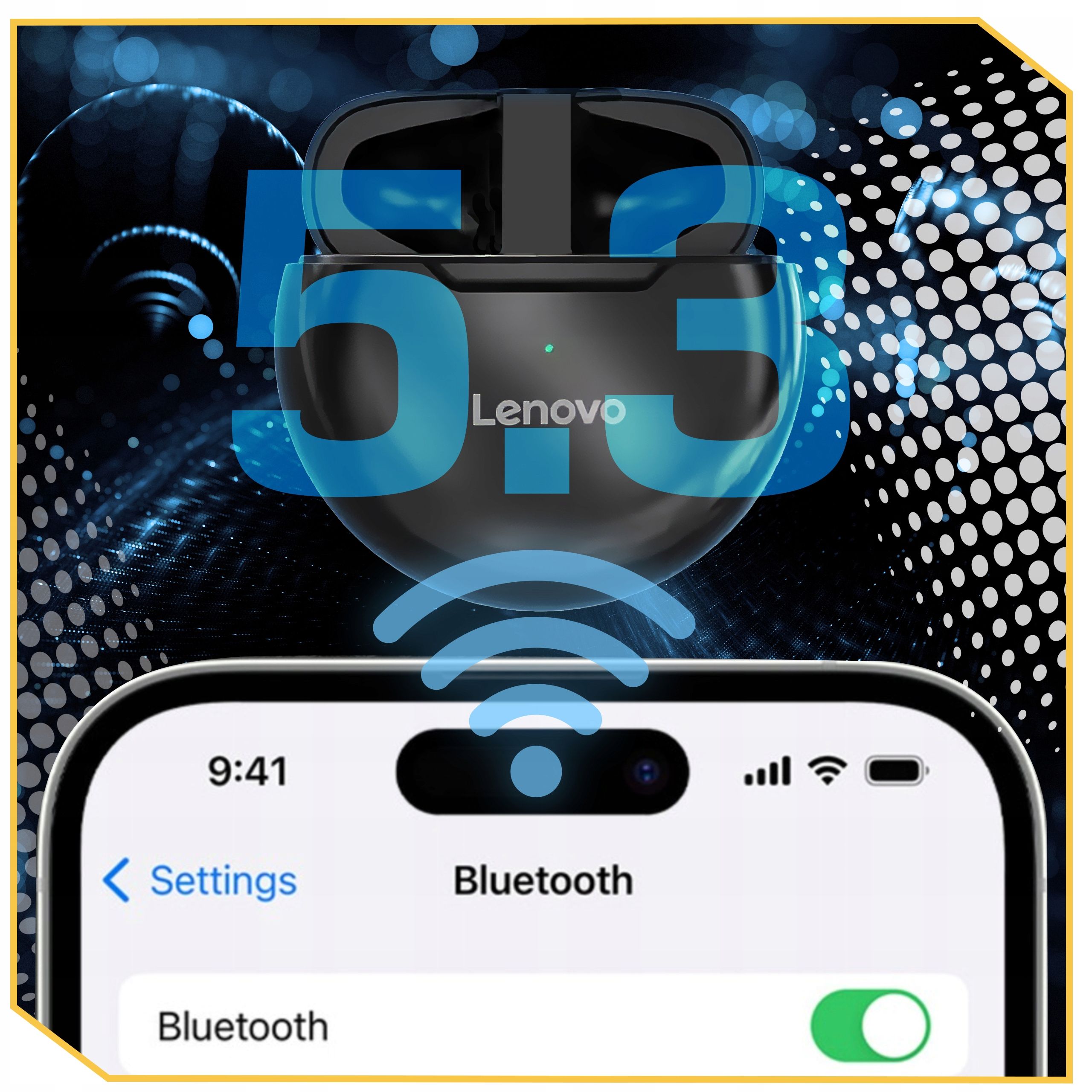 Lenovo HT38 TWS Bluetooth Earphone Mini Wireless Earbuds with Mic for iPhone Xiaomi Sport Waterproof 9D Stere Headphone
