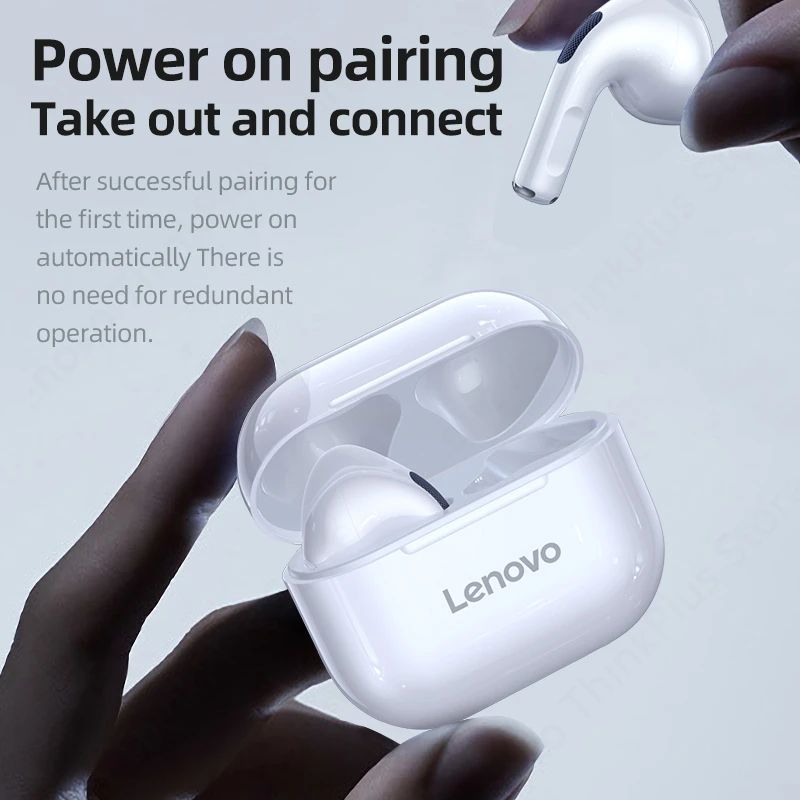 Lenovo LP40 Earphones TWS Wireless Bluetooth 5.0 Earbuds Bass Touch Control Stereo Noise Reduction Long Standby 230mAH