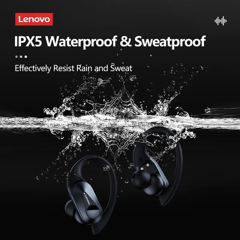 Lenovo LP75 TWS Bluetooth 5.3 Earphones Sports Wireless Headphones Waterproof HiFi Stereo Wireless Earbuds with Mics 400mAh