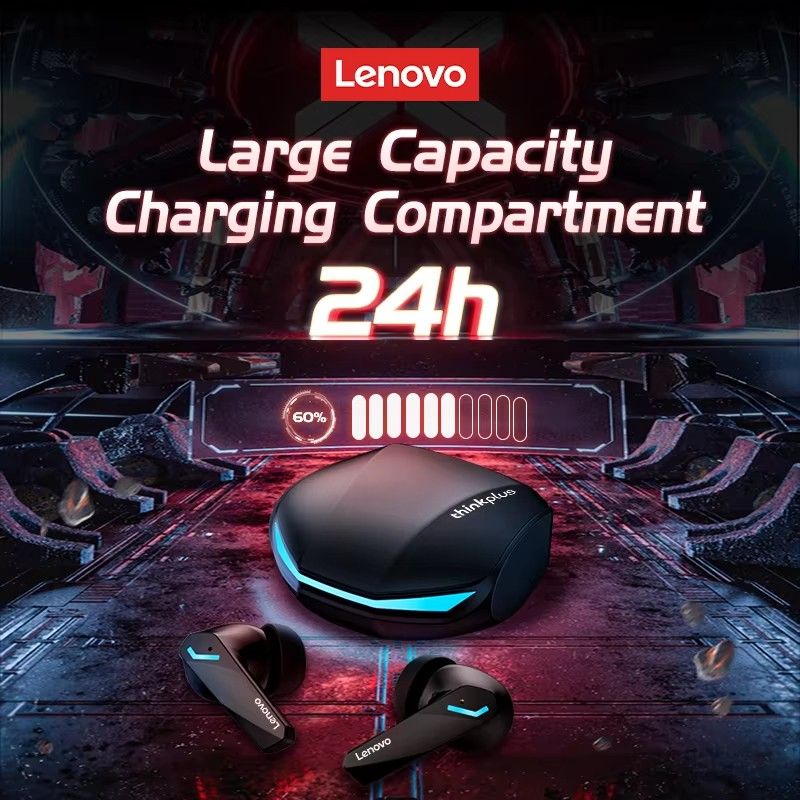 Lenovo GM2 Pro TWS Gaming Bluetooth Earphone Bluetooth 5.3 Low Latency Wireless Headset with Mic 3D Stereo Bass True Wireless Gamer Earbuds