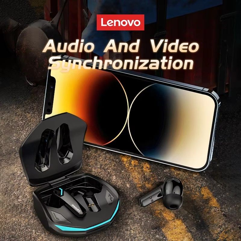 Lenovo GM2 Pro TWS Gaming Bluetooth Earphone Bluetooth 5.3 Low Latency Wireless Headset with Mic 3D Stereo Bass True Wireless Gamer Earbuds